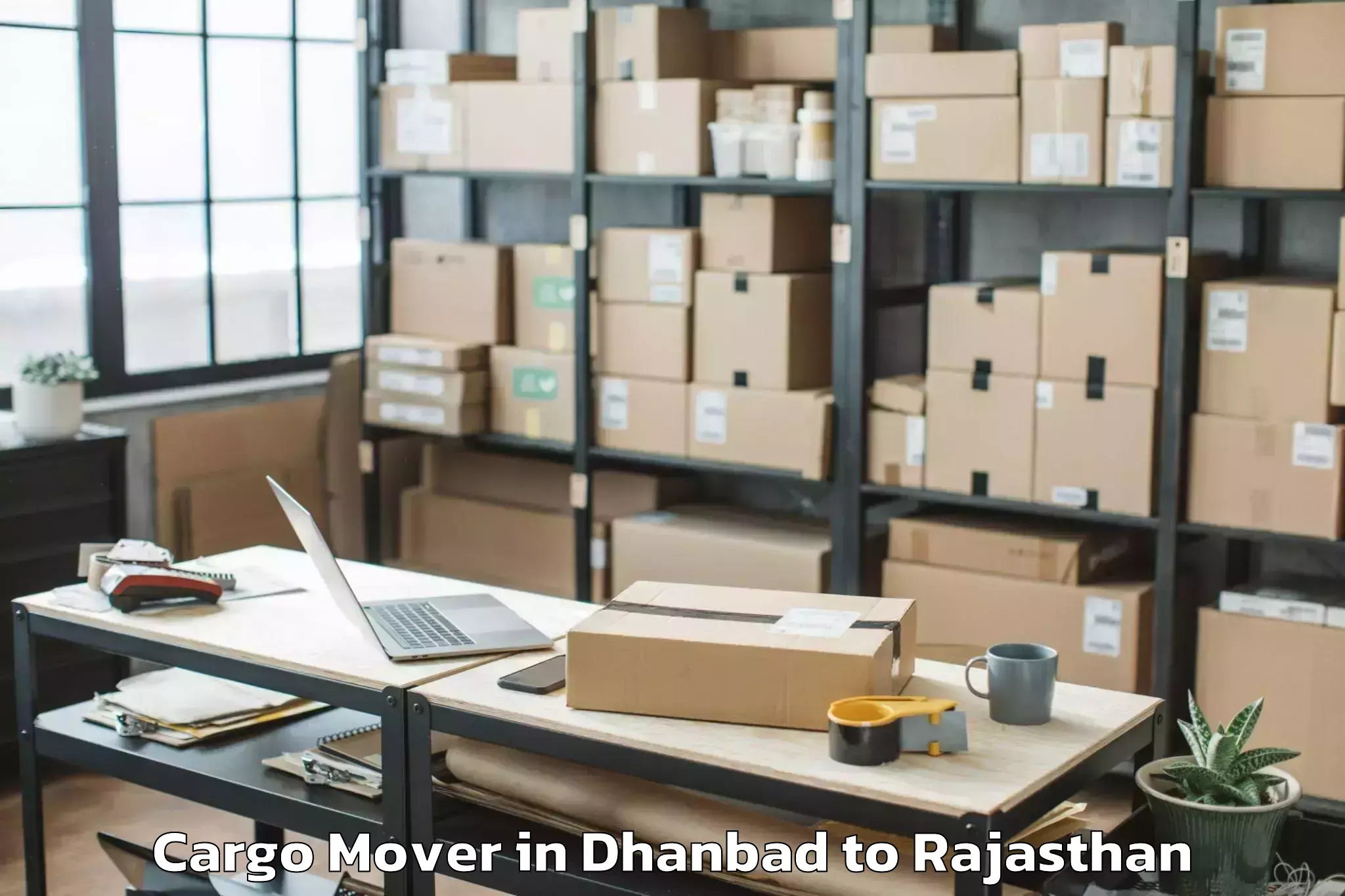 Get Dhanbad to Reengus Cargo Mover